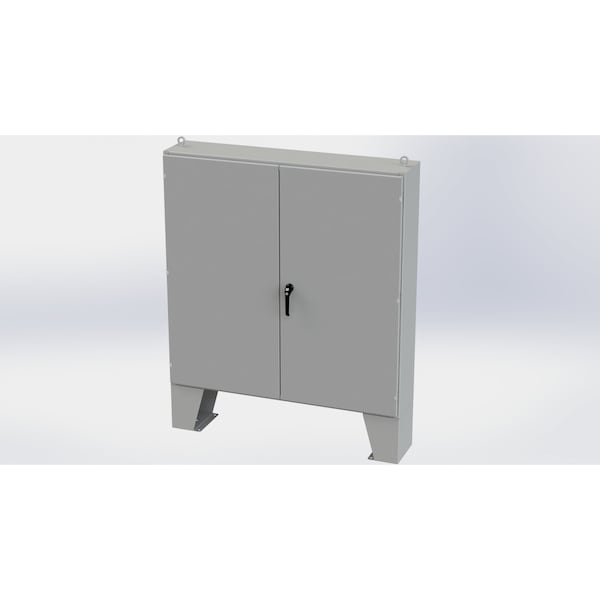 3 Point Latch with Padlock/Keylock Handle Electrical Enclosures, 60 in H, 12 in D, 60 in W